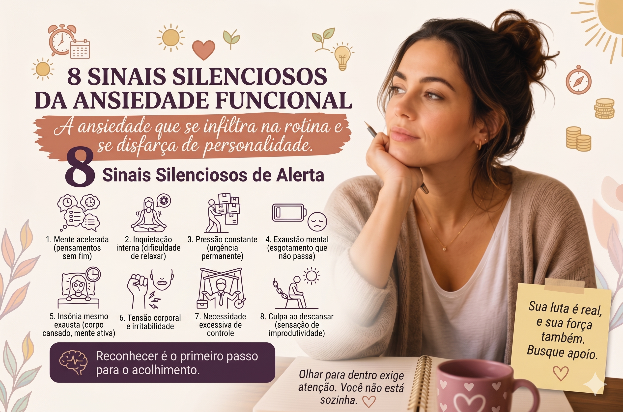 Ansiedade Funcional: 8 Sinais Silenciosos de Quem Parece Bem
