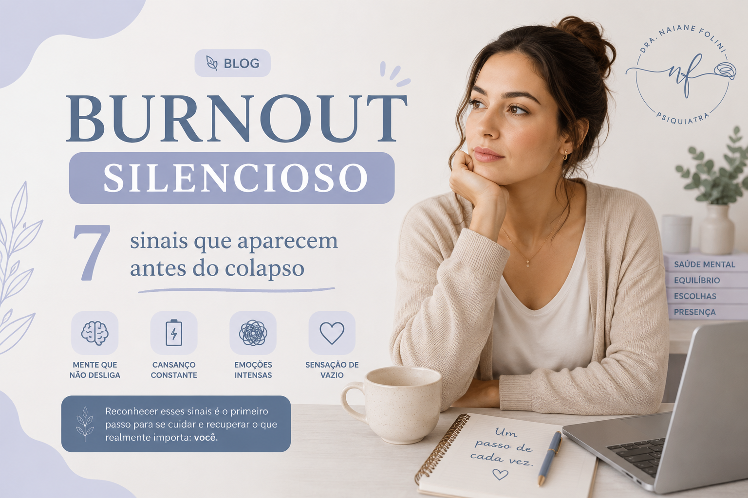 Burnout sintomas: pessoa esgotada emocionalmente continuando a funcionar antes do colapso