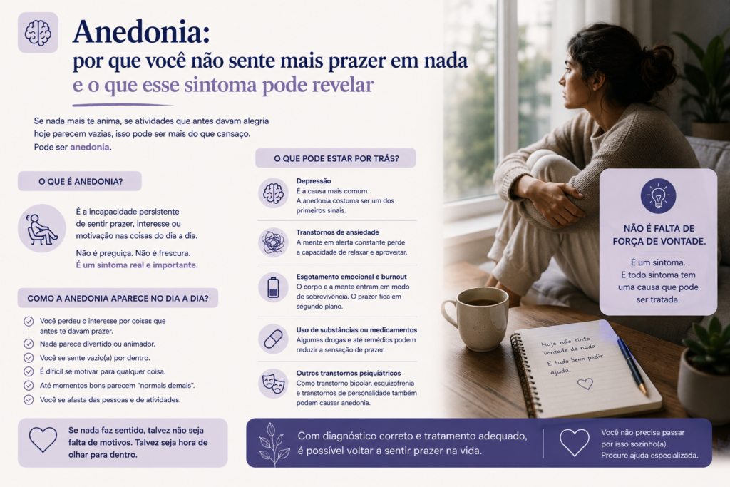 Anedonia: o que é, sintomas, causas e tratamento