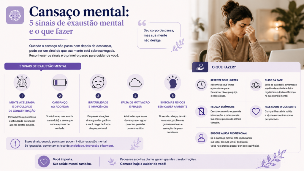 Cansaço Mental 5 sinais